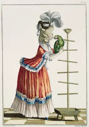 Elegant Woman in a Caraco 